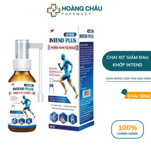 Xịt Giảm Đau Xương Khớp Intend Spray Plus – Giảm Nhức Mỏi Bong Gân Bầm Tím Thư Giãn Cơ Chai 50ml