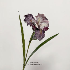 Hoa diên vĩ nhân tạo chất lượng cao hoa giả nhà trang trí phòng khách Retro Iris