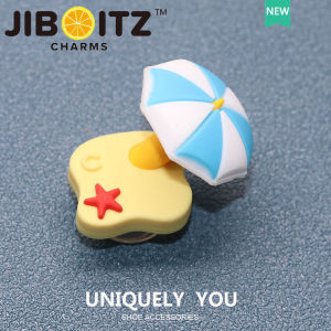JIBBITZ cross charms ตัวติดรองเท้า ต้นปาล์มชายหาด3D ตัวติดรองเท้า cross