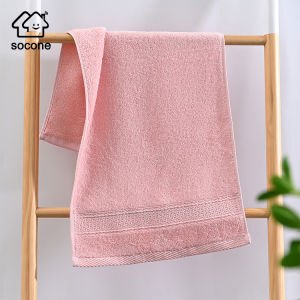 Socone 100% Cotton Face Towels 35 x 75 cm 100g available in 6 colors suitable for couples and home use. Lint-free soft and lustrous quick-drying and durable washable