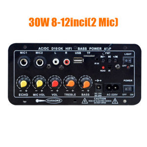 【COD+Ready Stock】Amplifier Board Audio Bluetooth USB Radio TF DIY Subwoofer D10  Karaoke Power Stereo Bass Audio Karaoke FM Papan AC 220V 12v 24v  8-12 Inci  Mikrofon Ganda Bluetooth 5.0 Amplifier Mini Bluetooth/Ampli Mini 12v Bluetooth