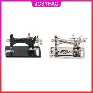 JCSYFAC Máy may kim loại thu nhỏ trang trí nhà búp bê Chiều dài tỷ lệ 1:12 3.5cm