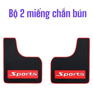 Bộ 2 Tấm  Chắn Bùn Chắn Nước Bùn Đất Văng Lên Xe Ô Tô Chất Cao Su [Tặng Kèm Ốc Vít]