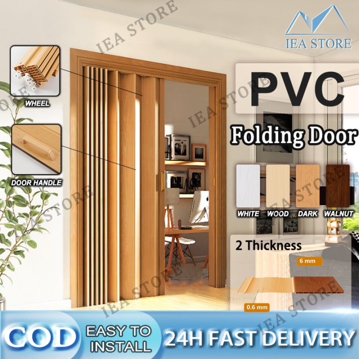 Accordion door PVC folding door sliding door kitchen bathroom partition