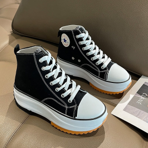 KOKOMO Korean Ins casual canvas high cut run star hike for women shoes Canvas shoes height increasing shoes