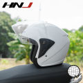 HNJ A4-002 Motorcycle Helmets Half Face for Women Clear Visor Motors Helmet with Men. 