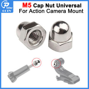 5PCS M5 Stainless Steel 304 Cap Nut Hex Threaded Hexagon Nut For Action Camera Mount universal