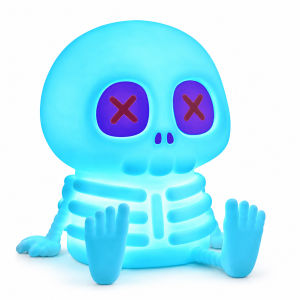 Cute Skeleton Night Light Silicone Nursery Lamp Tap Control Kids Bedroom Decor Desk Nightlight Fun Spooky Halloween Holiday Gift For Boys Girls Teens Adults Lighting Lamps