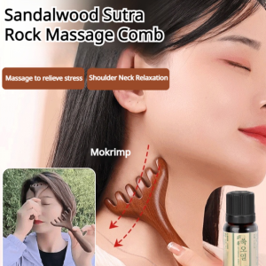 Golden Sandalwood Six-Claw Meridian Massage Comb Head  Body Guasha Scraping Tool