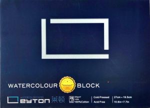Leyton Watercolor Block 100% Cotton CP/HP 39x27cm + Lancet