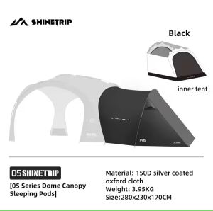 ShineTrip 05 Series Outdoor Dome Shelter Tarp Tent Rainproof Sunproof Waterproof Shade Coated Silver Canopy Camping Combination