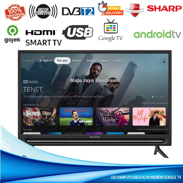 LED TV SHARP 43 INCH 2TC43GH3000I USB Movie HDMI SMART ANDROID