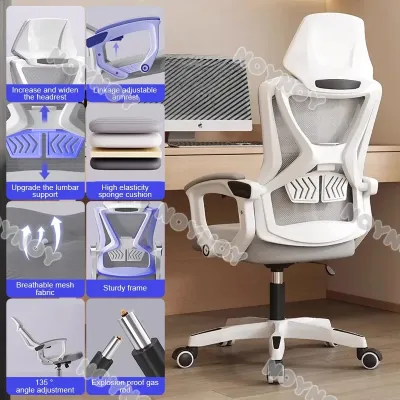 Ergonomics chair Office Chair Computer Chair Gaming Chair High Back Comfortable Meeting Room with Adjustable Armrest