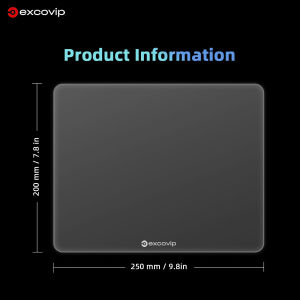 FCexcovip Glass mouse pad non-slip Simple desktop computer Laptop Learning Office games Dormitory Gift esports