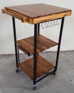 Xe Đẩy Spa có bánh xe Kệ sắt đa năng Xe để đồ 3 tầng Xe đẩy nhà bếp có bánh xe có thể gấp gọn