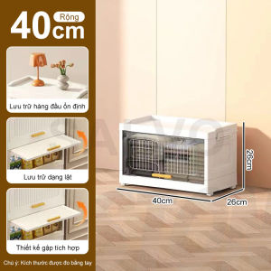 SALVO Tủ Đựng Đồ Đa Năng Nắp Lật Không cần cài đặt Đã được tủ gấp gọn Có bánh xe gấp gọn Để Đồ Nhà bếp Kệ