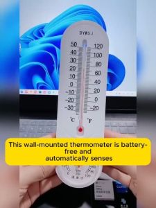 Accurate Thermometer Hygrometer Wall Mount Indoor Room Home Office Temperature Humidity Meter Device