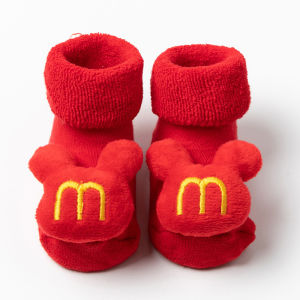 【COD&Local】Toddler Baby Grip Socks Warm Stretch Christmas Cartoon Anti-slip Floor Socks for Infant Girls Boys
