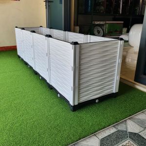Chậu ghép thông minh HDPE/PP 200x50x55cm: Thẩm mỹ bền bỉ dễ lắp đặt phù hợp mọi cây trồng.