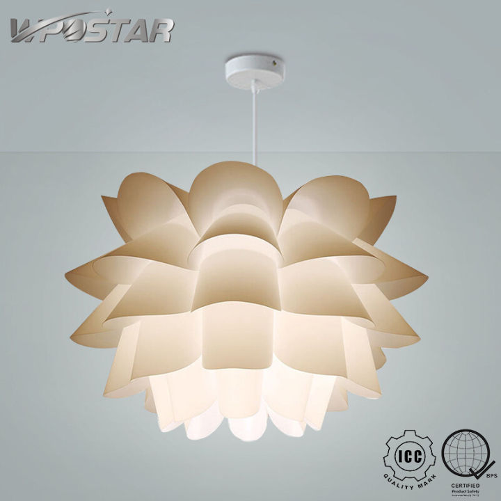 Lotus Chandelier Ceiling Pendant Lampshade DIY Puzzle Lights