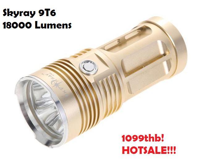 9t6 CREE Skyray High Powered Flashlight ไฟฉาย 9t6 สว่างแรงสูง | Lazada ...