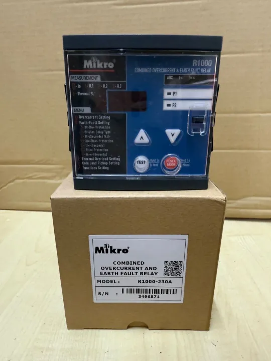 MIKRO Earth Fault and over current Relay R1000 (Replacement of NX1000A), R1000 MK2200 L