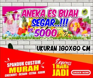 Bannner Es Buah Es Campur Spanduk Es Buah Es Campur ukuran 160x60 cm COD. Bannner Es Buah Es Campur Spanduk Es Buah Es Campur ukuran 160x60 cm COD.