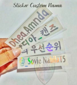Stiker hologram custom nama atau kata bisa untuk helm motor cutting stiker hologram bisa pakai logo sederhana