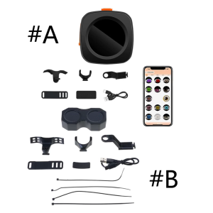 Customizable Motorcycle Demons Eye Tail Light With Programmable Modes For Bicycles Car Waterproof Design