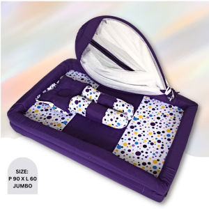 Kasur Bayi 1 Set Lengkap Dengan Kelambu Perlengkapan Baru Lahir Baby Nest Tempat Tidur Tas Bedcover
