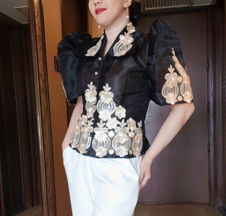 Modern filipiniana outfit sales pants