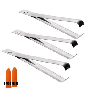 【Free Gift】1/3PCS Stainless Steel Garlic Peeler Quickly Garlic Peeling Pig Hair Plucking Clip Manual Tweezers Gadgets Kitchen Accessories