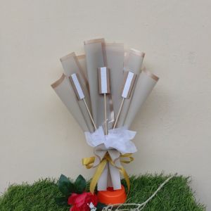 [READY STOCK] Buket Snack Mini 30CM /Buket Snack Mini 5 Stik / Buket Kecil untuk Coklat / Buket Mini