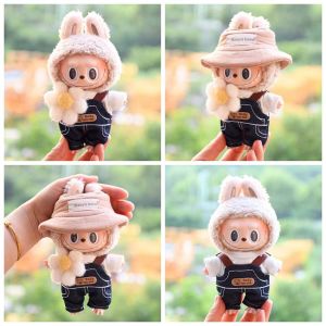 Anime Fan labubu ตุ๊กตาลาบูบู้ ชุดลาบูบู้ ชุด ชุดตุ๊กตาลาบูบู้ ชุดเสื้อผ้า เสื้อผ้าตุ๊กตาผ้า 17cm refurbu Time Clothes กางเกงสายเอี๊ยม อุปกรณ์เสริมของเล่น เสื้อผ้าตุ๊กตาผ้าฝ้าย17ซม สูทสำหรับเด็ก หมวกสำหรับเด็ก เสื้อผ้าตุ๊กตาผ้า อุปกรณ์ตุ๊กตาผ้าฝ้าย