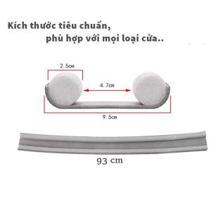 Thanh chặn cửa chắn cửa đa năng 95 cmThanh nẹp mút xốp chặn khe cửa