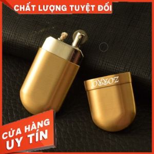 bật lửa Đồng Cổ Điển 1 bánh xe zô rô - xài xăng