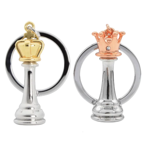 Phong cách cờ vua quốc tế Keychain vua nữ hoàng chessman vòng chìa khóa món quà sinh nhật tinh vi cho sử dụng thường nhật