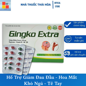 Viên Bổ Não Gingko Extra. Tăng Cường Tuần Hoàn Máu - Giảm Nhức Đầu Chóng Mặt Tê Bì Chân Tay
