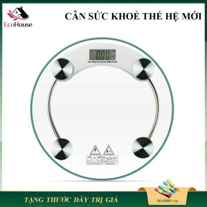 Cân điện tử sức khỏe mặt kính cường lực (Trong Suốt) theo dõi sức khoẻ hàng ngày bảo hành 6 tháng lỗi đổi mới trong 7 ngày đầu nhận hàng