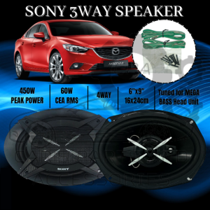 CPA 2PCS SONY 3 WAY COAXIAL SPEAKER XS-FB6930 6 INCHES X 9 INCHES (9472)
