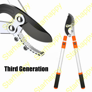 STAR Gunting Ranting Teleskopik SK5 Pisau Tangan Gagang Baja Karbon Gunting Pagar Alat Berkebun Pemotong Dahan Dan Ranting Gunting Taman Gunting Potong Rumput Gunting Paduan Aluminium Shears with SK5 Blade Secateur Pruner[Stok & Pengiriman Cepat]