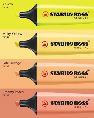 STABILO BOSS ORIGINAL by Color Shade - Fluorescent Pastel NatureColor Wildflower Highlighter Pen Marker Color Set