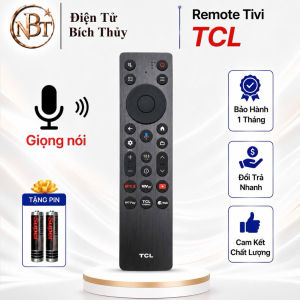 Remote điều khiển tivi TCL Mã 18 Giọng Nói điều khiển TV TCL Smart - Tặng kèm pin - T&U Remote