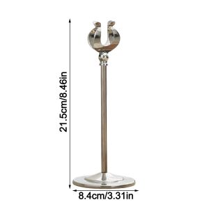 MAYIT U Shape Table Number Holder Stainless Steel Seat Clamp Price Display Rack Durable Stable Base Menu Standing Table Accessories