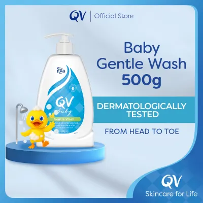 QV Baby Gentle Wash | Soap-free for Hair and Body | Hydrating and Soothing | Suitable for Babys Delicate Dry Sensitive or Eczema-Prone Skin