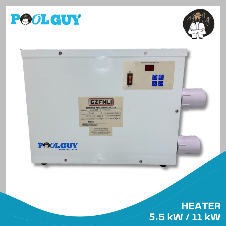 Poolguy Swimming Pool Jacuzzi Spa Water Heater 5.5kw And 11kw 220v 50hz 