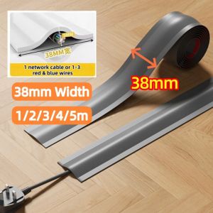 Fire-Resistant Flexible Wire Groove Bendable Anti-trampling Floor Wire Organizing Sticker