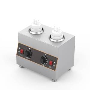 เครื่องทำความร้อนละลายซอส เครื่องทำความร้อน2ช่องละลายช็อกโกแลต เครื่องทำความร้อน เครื่องอุ่นซอสช็อกโกแลตขนาด2ช่อง