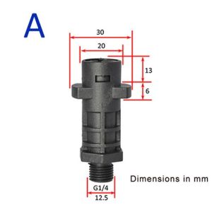 Snow Foam Lance Adapter Foam G-un Lance Nozzle Connector Foam Cannon Adapter for Karcher K2 K3 K4 K5 K6 K7 High Pressure Washer