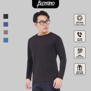Áo Thun Nam Blentino. Áo thu đông Nam Dài Tay Cổ Tròn BLTSD-02